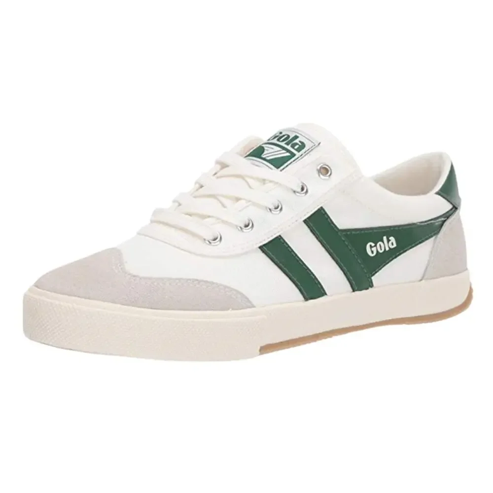 Gola Womens Badminton Sneakers EU 38 US 7 White Green Canvas Suede EUC